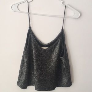 Sparkly pacsun crop tank